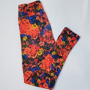 ❌donated! LuLaRoe floral leggings
